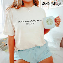 Mama Letter Print T-shirt