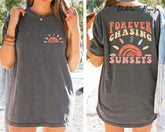 Retro Sunsets Beach Summer Vacation T-shirt