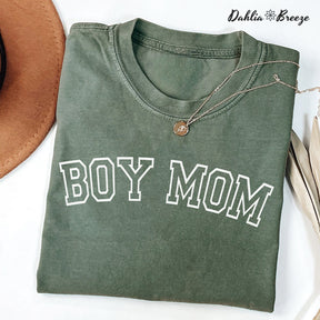 Boy Mama Funny Mom Crewneck T-shirt