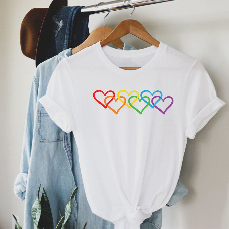 Love is Love Rainbow Heart T-shirt