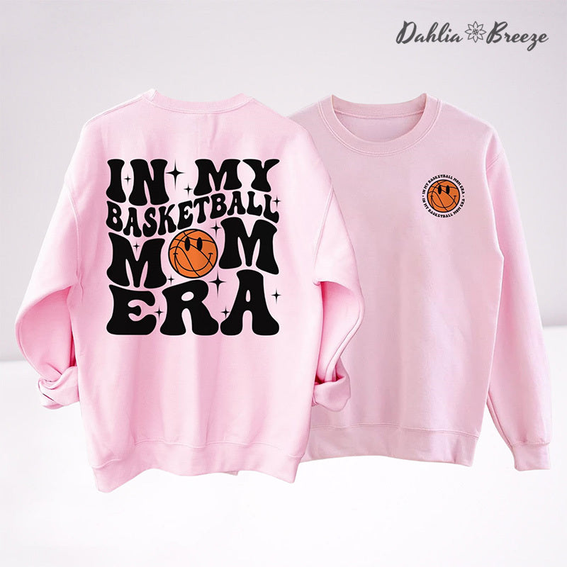 In My Basketball Mom Era Sport Mom Crewneck Sweatshirt