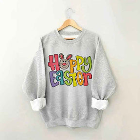 Easter Bunny Funny Print Crewneck Sweatshirt