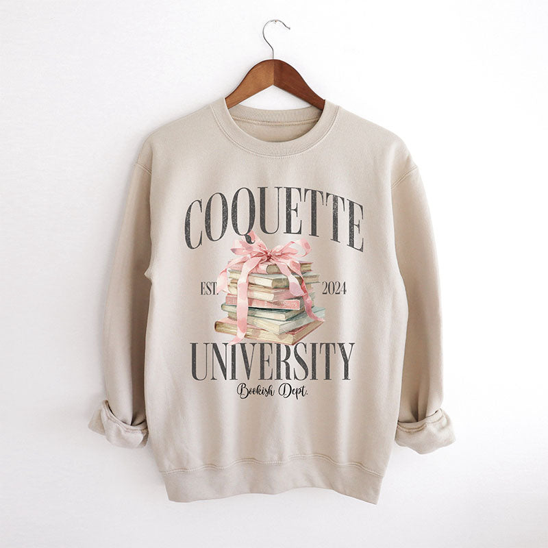 Coquette Aesthetic Book Lover Sweatshirt