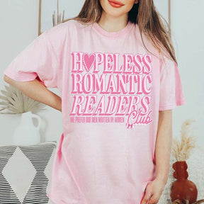 T-shirt à col rond avec livre de romance