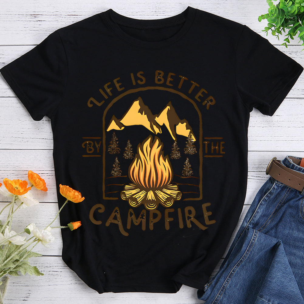 Life Is Better By The Campfire Hiking T-shirt