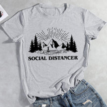 Social Distancer Hiking T-shirt