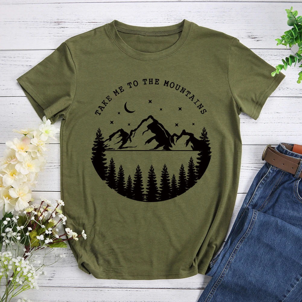 Take Me To Mountains Hiking T-shirt