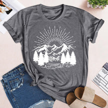 Mountain And Hiking Hiking T-shirt