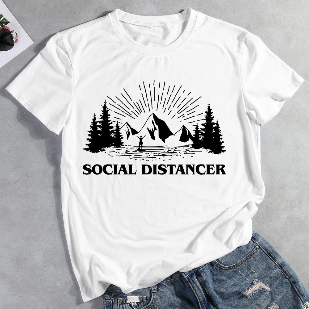 Social Distancer Hiking T-shirt