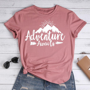 Adventure Awaits Hiking T-shirt