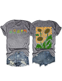 T-shirt Boho Tournesol