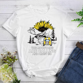 Mountains Are Calling And I Must Go Hiking T-shirt