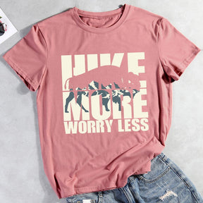 Hiking Lovers Hike More Worry Less T-shirt