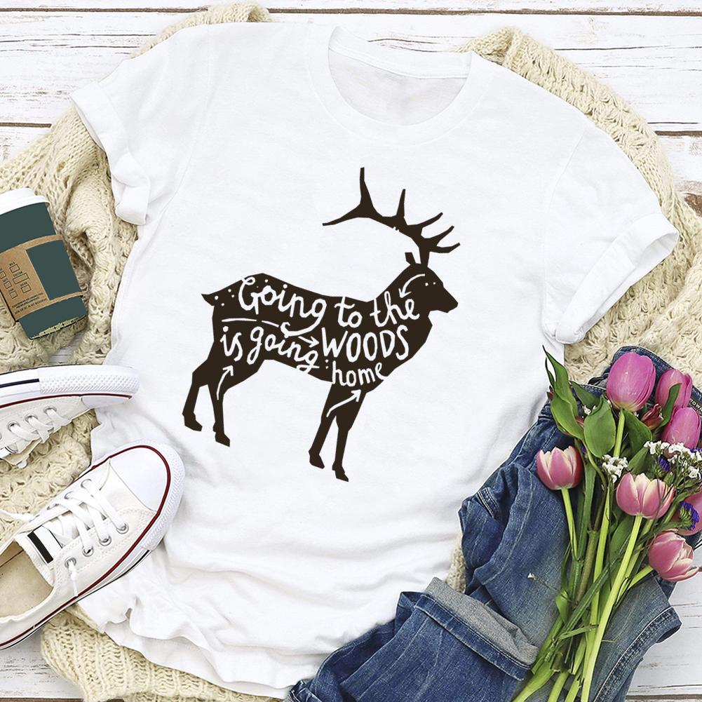 Going To The Woods Hiking T-shirt