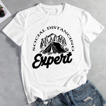 Social Distancing Expert Outdoor T-shirt