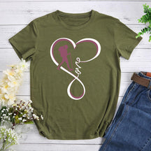 Love Hiking Heart Hiking T-shirt