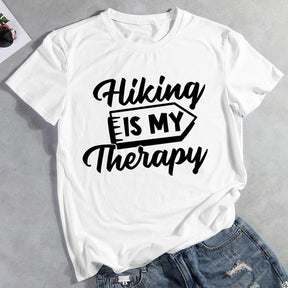 Hiking Is My Therapy Hiking T-shirt