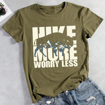 Hiking Lovers Hike More Worry Less T-shirt