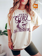 Feral Girl Summer Opossum Funny T-shirt