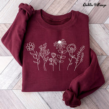 Wildflower Nature Crewneck Sweatshirt