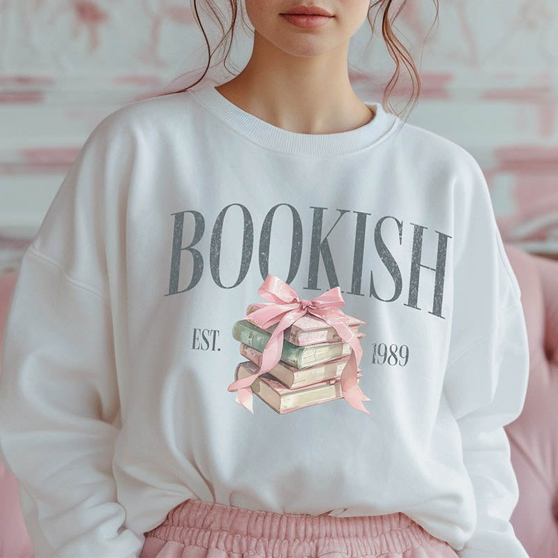 Bookish Aesthetic Reading Sweatshirt