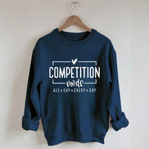 Sweat-shirt imprimé lettre Competition Mode