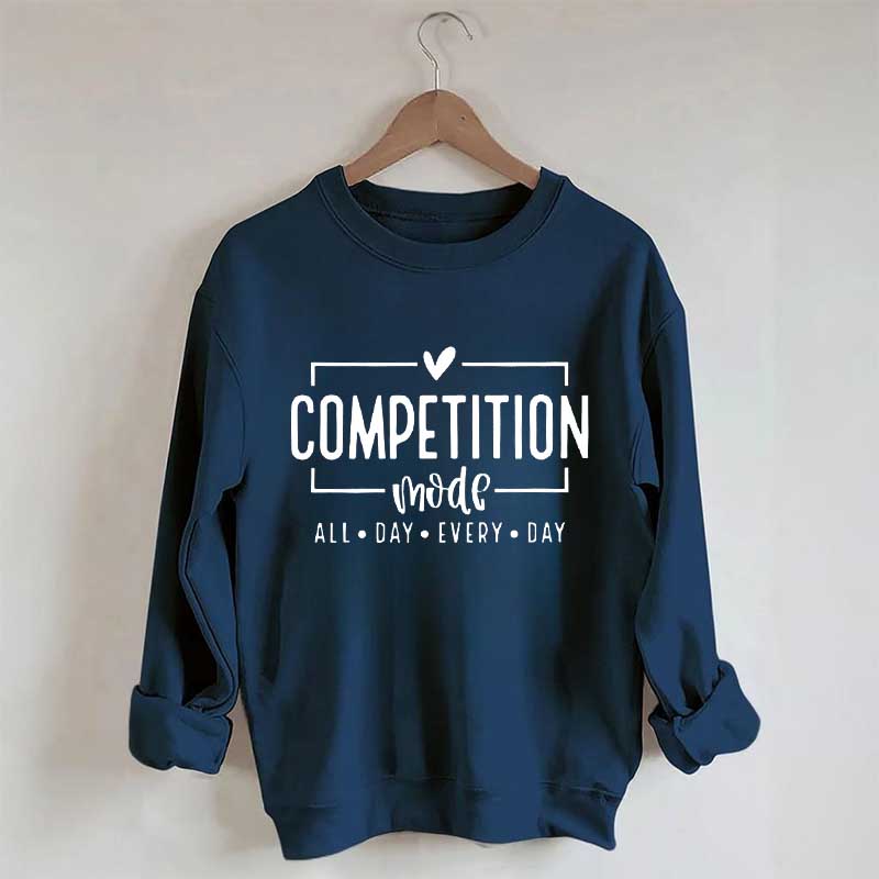 Sweat-shirt imprimé lettre Competition Mode