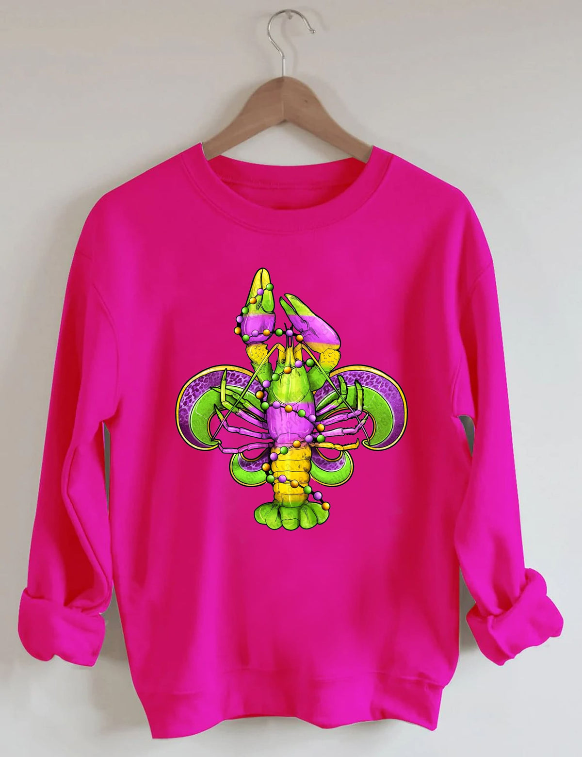 Mardi Gras Crawfish Sweatshirt