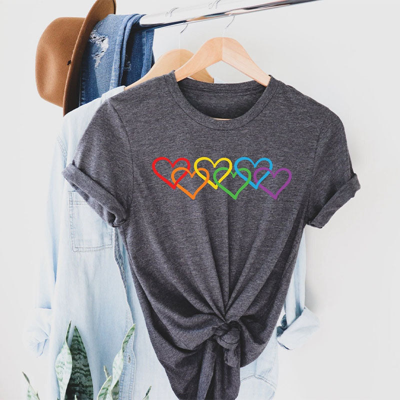 Love is Love Rainbow Heart T-shirt