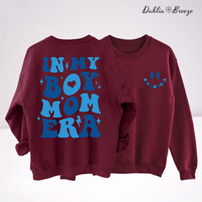 In My Boy Mom Era Trendy Sweatshirt