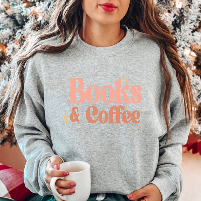 Sweat-shirt Livres et café