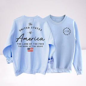 The Land of the Free The Home of the Brave Crewneck Sweatshirt