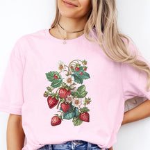 Floral Strawberry Trendy T-shirt