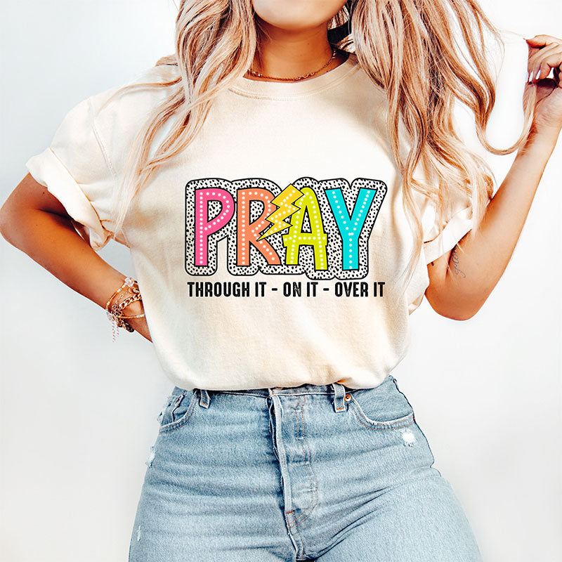 Pray On It Groovy Mama T-shirt