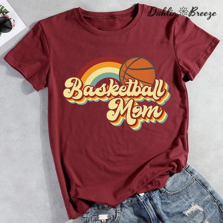 Retro Basketball Mom T-shirt