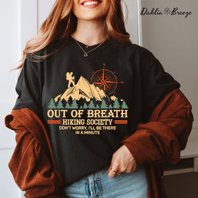 Out of Breath Hiking Vintage Hiking T-shirt