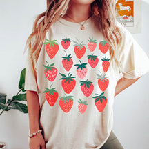 Strawberry Botanical Aesthetic T-shirt