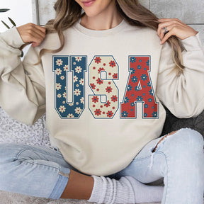 Retro America 4th Of July Sweatshirt