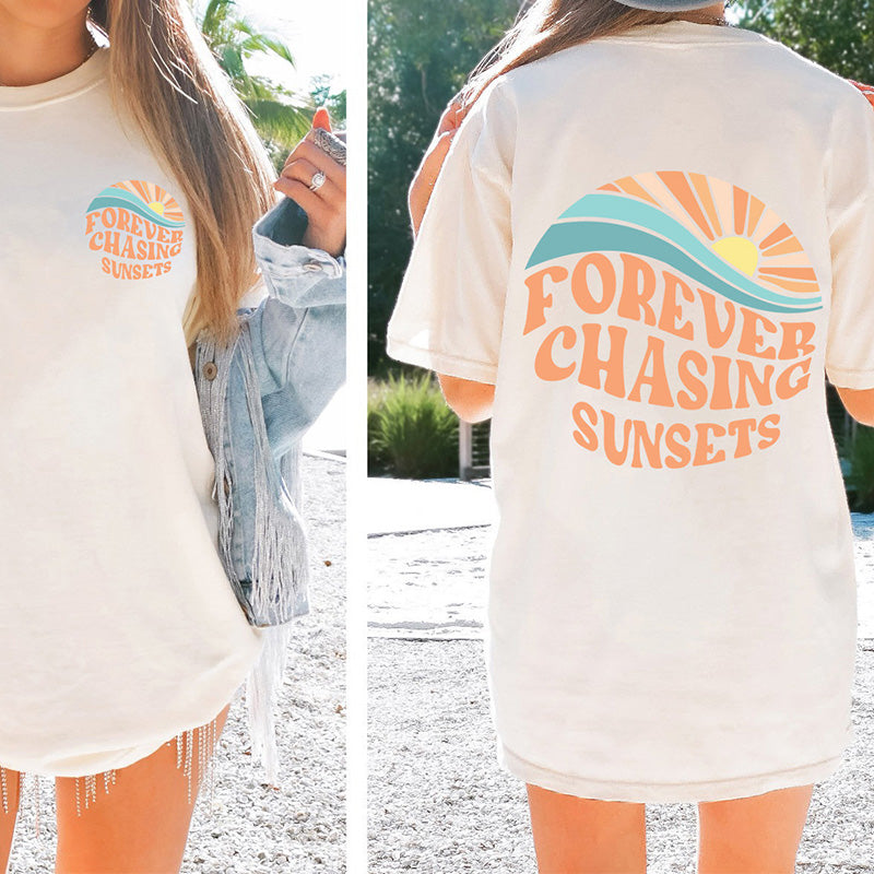 Sunset Beach Nature Travel T-shirt