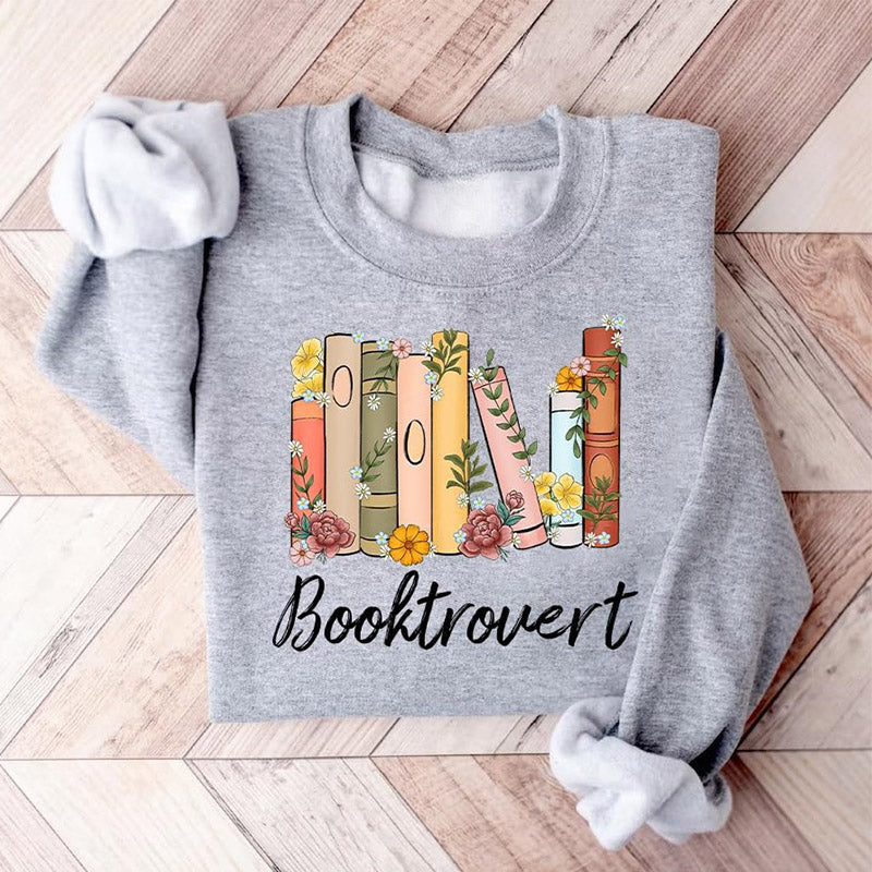 Reading Book Booktrovert Sweatshirt