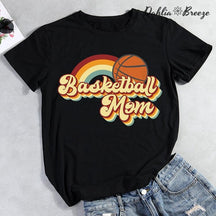 Retro Basketball Mom T-shirt