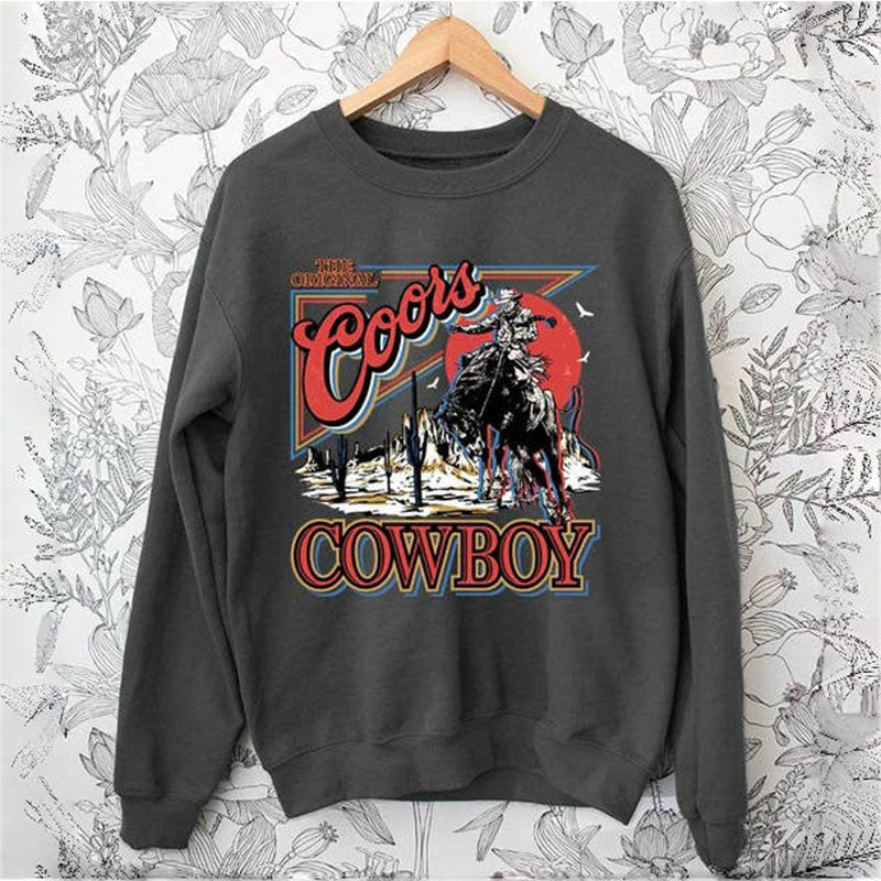 Coors Western Cowboy Sweatshirt