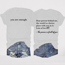 You Are Enough Crewneck T-shirt