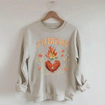 Sweat-shirt Vintage Fire-heart Fantasy Reader