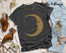 T-shirt graphique lune vintage