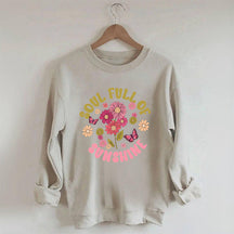 Soul Full of Sunshine Sweat-shirt à fleurs mignonnes