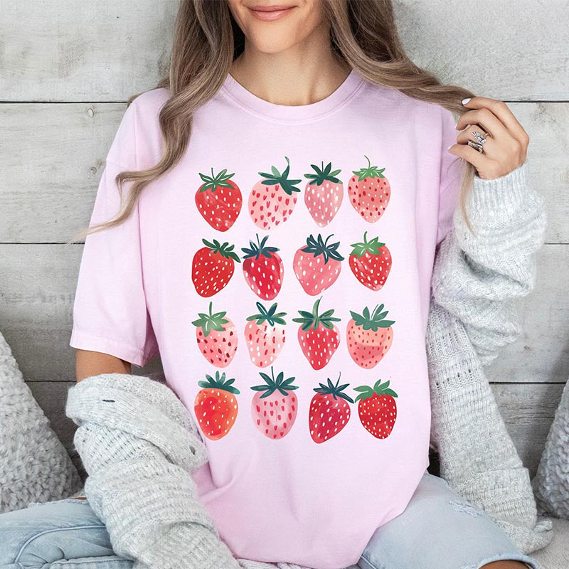 Cute Summer Strawberry Aesthetic T-shirt