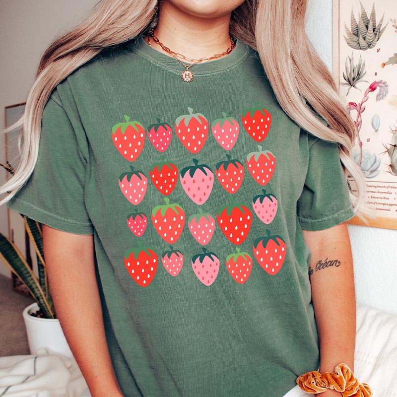 Cute Strawberry Cottagecore T-shirt