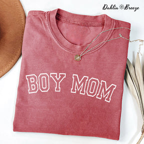 Boy Mama Funny Mom Crewneck T-shirt