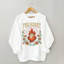 Fireheart Trendy Print Bookish Sweatshirt